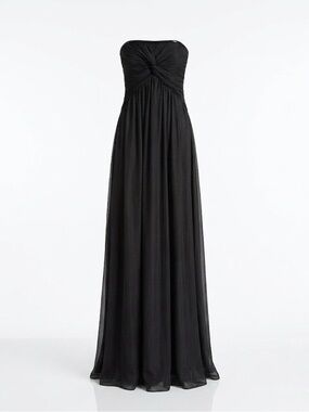 🖤 Calvin Klein Black Tulle Strapless Evening Gown | Bust 34